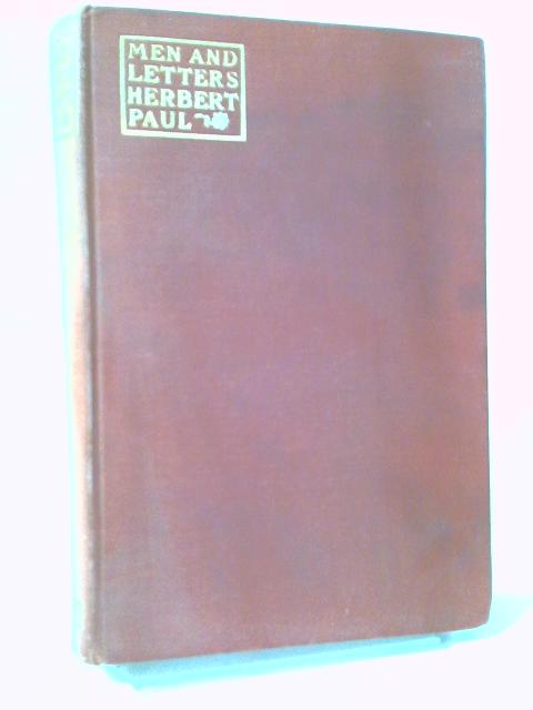 Men & Letters By Herbert Paul