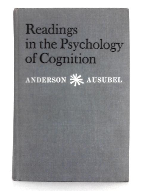Readings in the Psychology of Cognition von Richard Chase Anderson