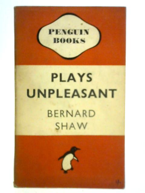 Plays Unpleasant By Bernard Shaw
