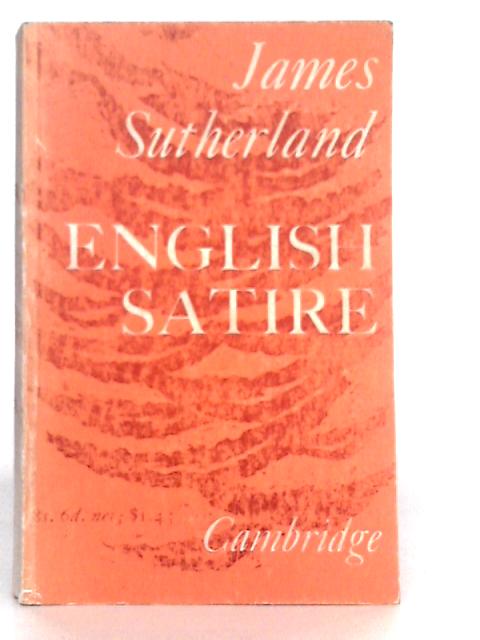 English Satire By James Sutherland