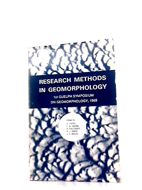 Research Methods in Geomorphology By E Yatsu (Ed) Et Al