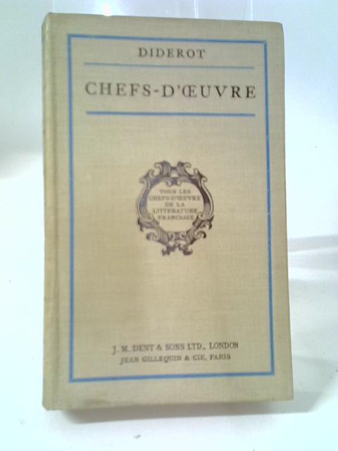 Chefs D'Oevre, Tome Premier By Diderot