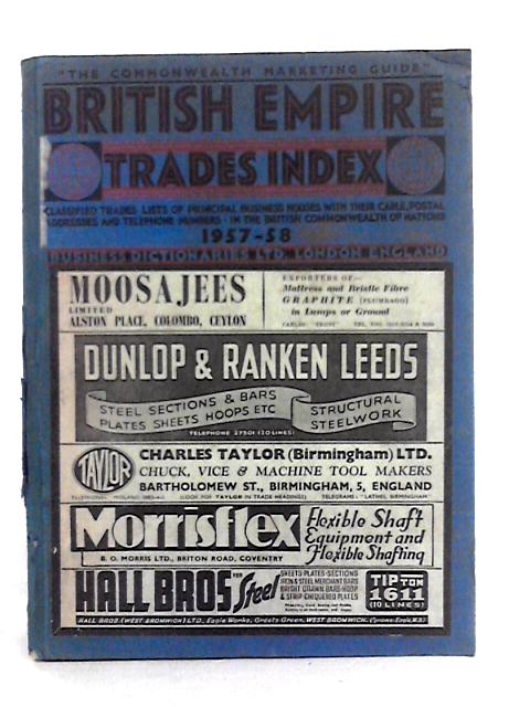 British Empire Trades Index 1957-1958 Edition