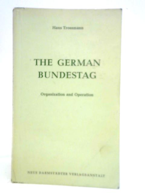 The German Bundestag By Hans Trossmann