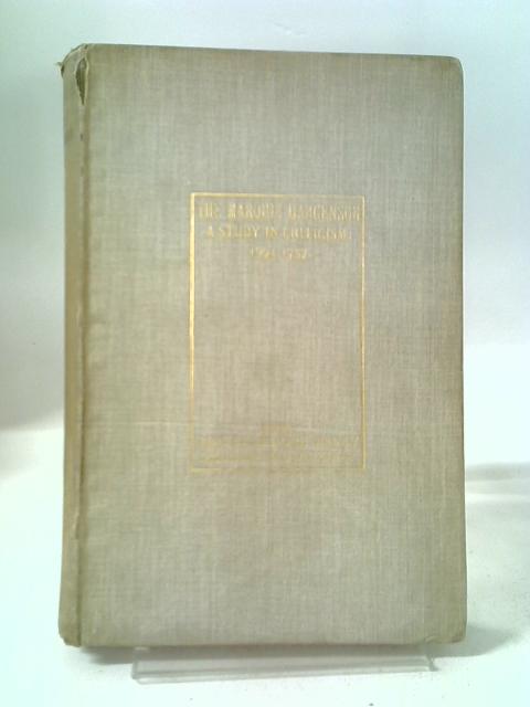 The Marquis D' Argenson; A Study In Criticism; Being The Stanhope Essay, Oxford, 1893 By Arthur Ogle