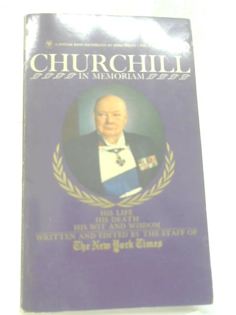 Churchill By The Staff Of The New York Times