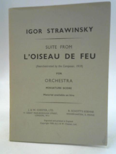 Suite from L'Oiseau De Feu By Igor Strawinsky