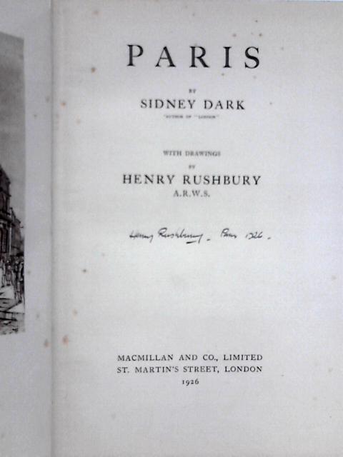 Paris von Sidney Dark