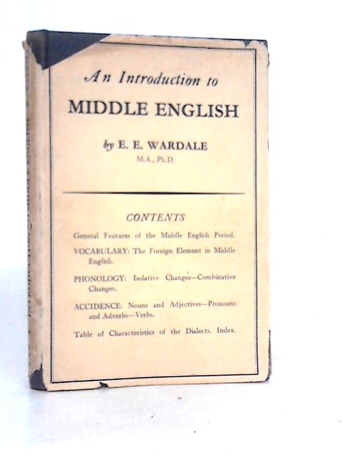 An Introduction to Middle English By E.E.Wardale