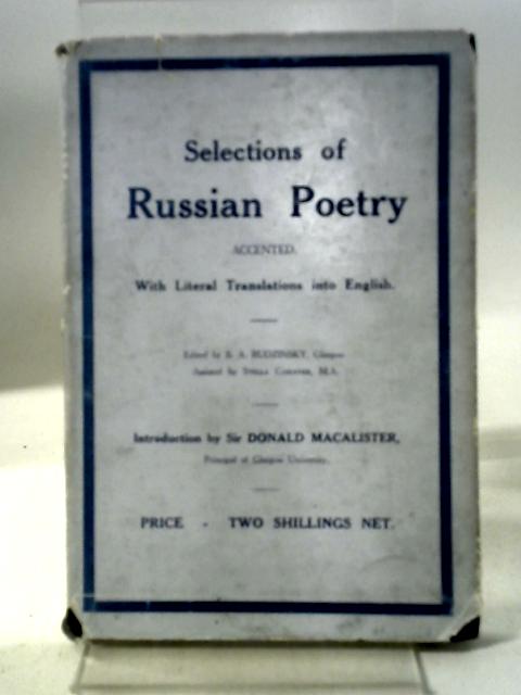 Poems von B A Rudzinsky