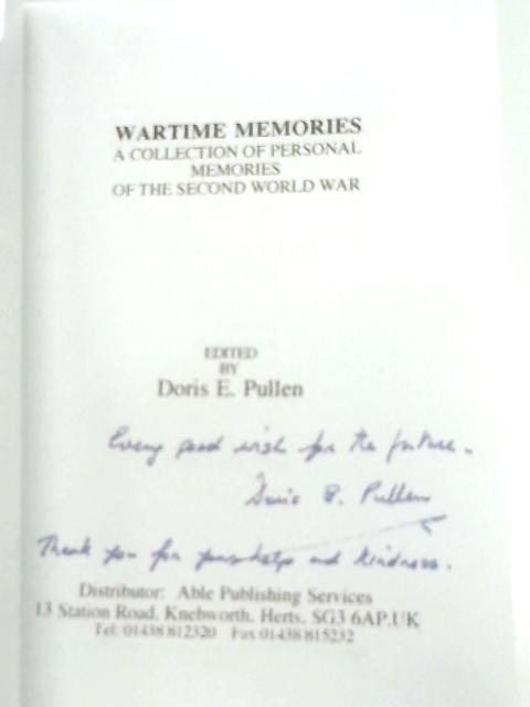 Wartime Memories par Doris E. Pullen