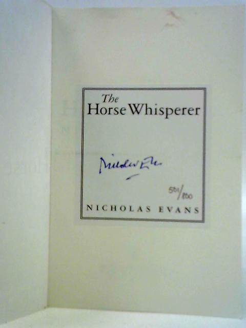 The Horse Whisperer By Nicholas Evans