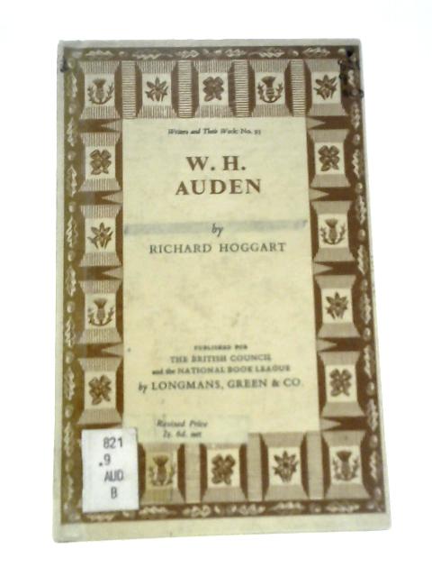 W. H. Auden von Richard Hoggart