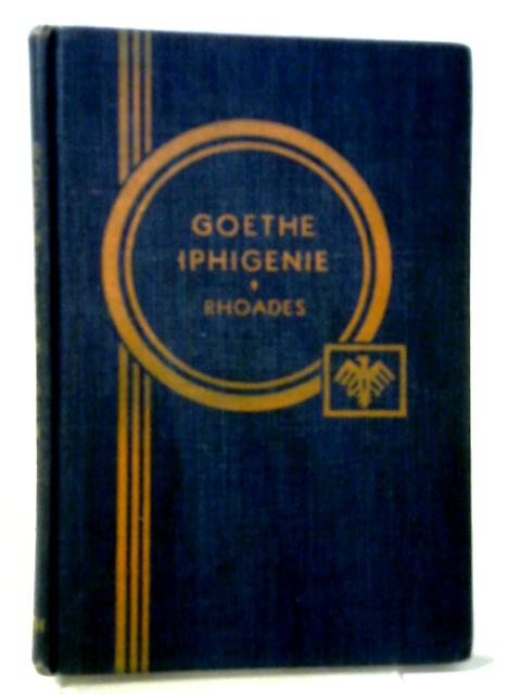 Iphigenie Auf Tauris By J. W. von Goethe