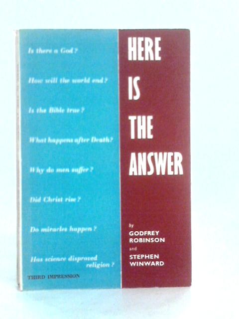 Here Is The Answer By G.Robinson & S.Winward