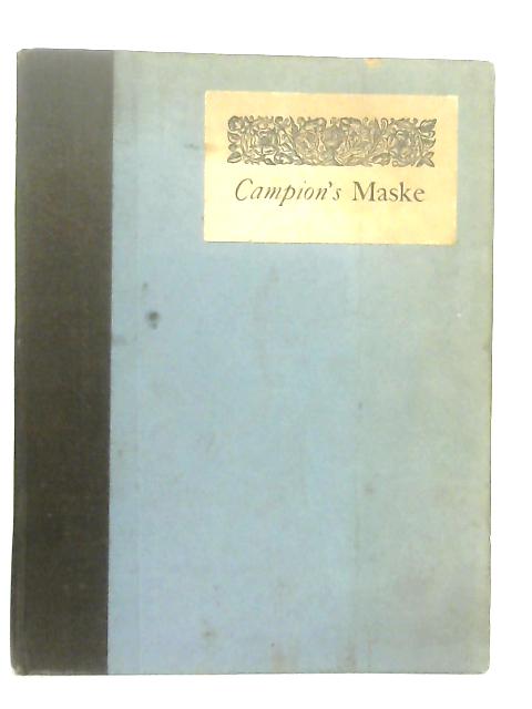 The Maske By Thomas Campion