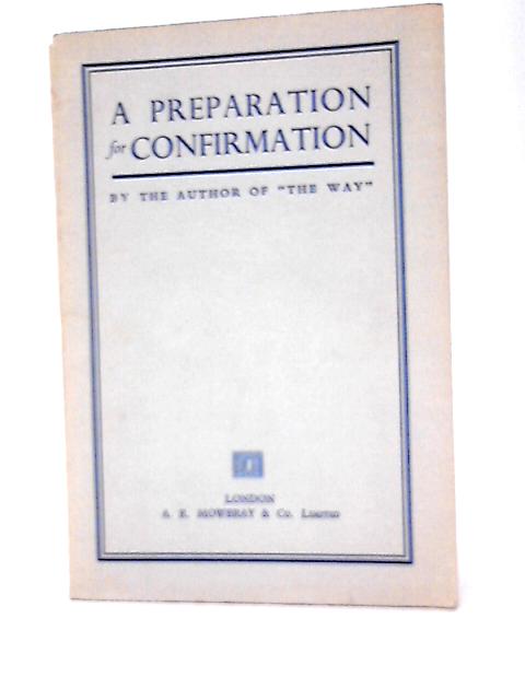 A Preparation for Confirmation