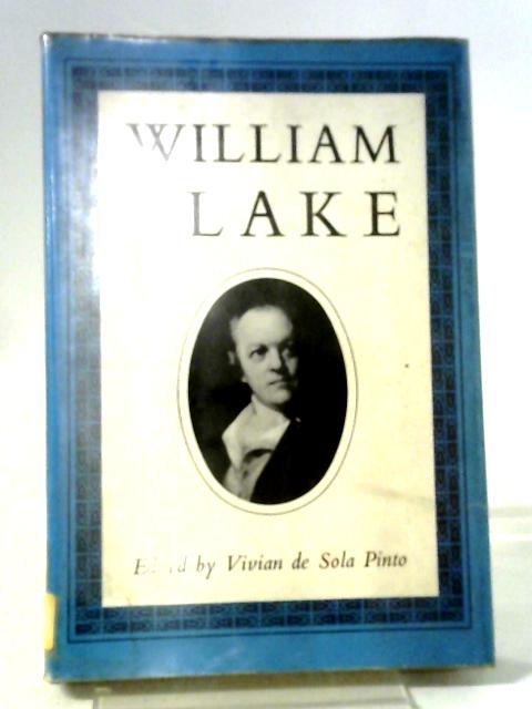 William Blake von Vivian de Sola Pinto