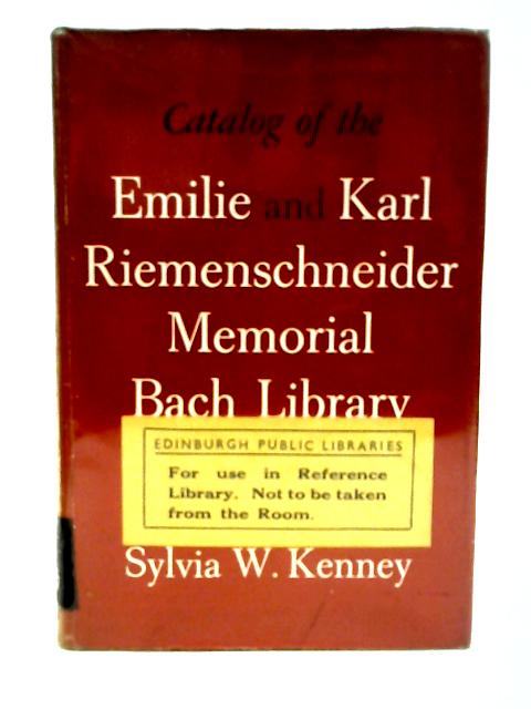 Emilie and Karl Riemenschneider Memorial Bach Library von Ed. Kenney