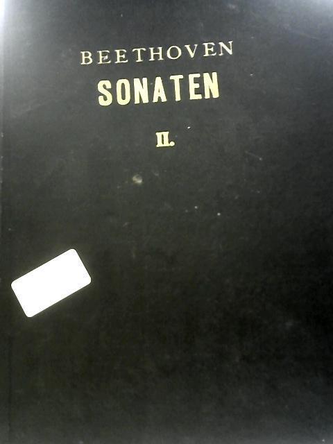 Sonaten II Für Pianoforte Solo von L.Van Beethoven By Louis Kohler Adolf Ruthardt