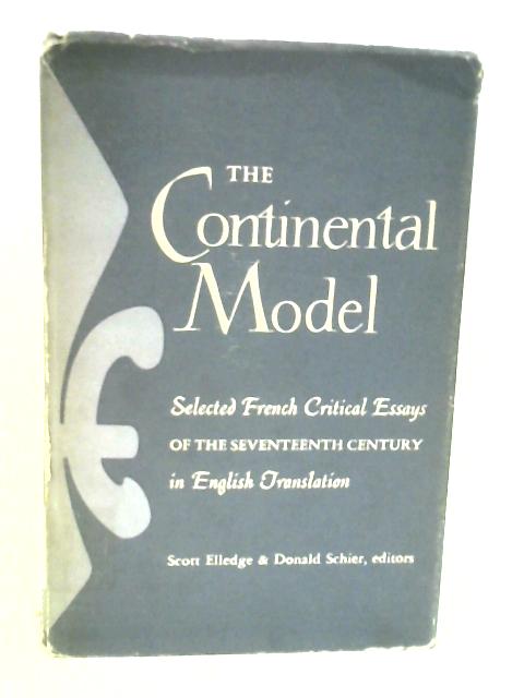 The Continental Model par Scott Elledge and Doanld Schier