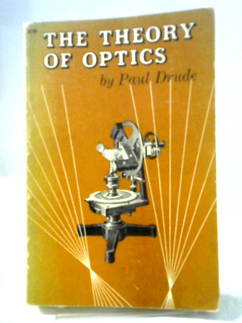 Theory of Optics By Paul Drude