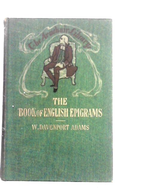 English Epigrams By W.Davenport Adams