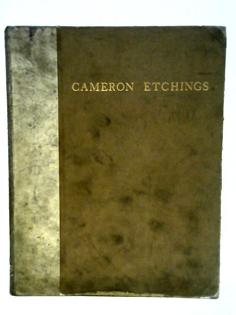 Etchings of D Y Cameron and a Catalogue of His Etched Work par stated