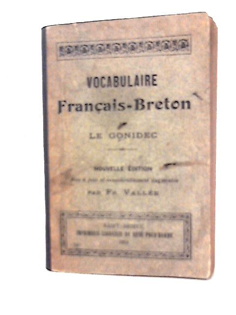 Vocabulaire Francais-Breton By F. Vallee