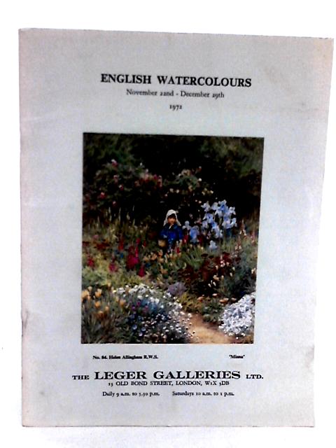English Watercolours (November 22nd December 29th) By None stated