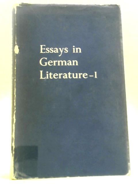 Essays in German Literature - I By F. Norman