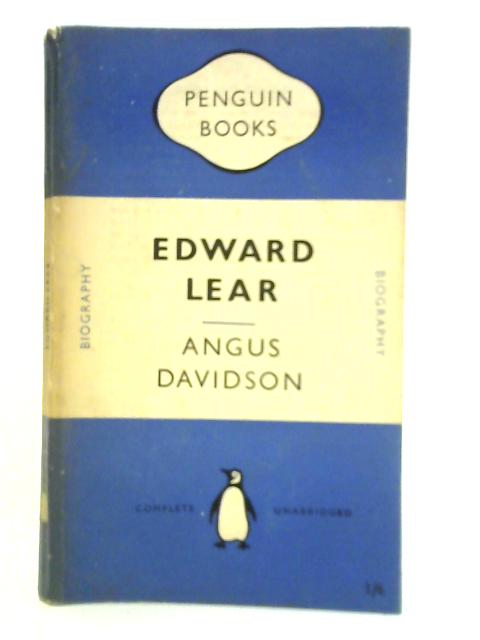 Edward Lear By Angus Davidson