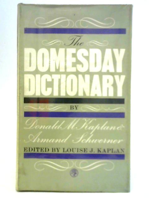 The Domesday Dictionary By Donald M. Kaplan