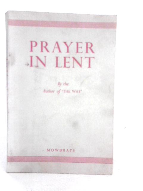 Prayer in Lent