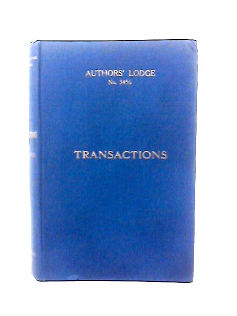 Transactions Volume VIII von William F. Spalding(Ed)