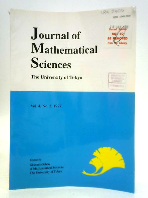 Journal of Mathematical Sciences - Vol. 4, No. 3 By Various