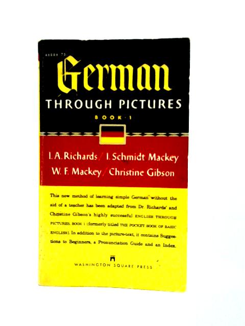 German through pictures book 1 von I. A. Richards et al