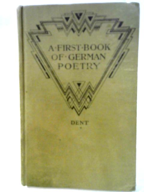 A First Book Of German Poetry By Walter Ripman