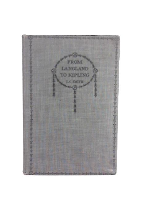 A Book Of Verse From Langland To Kipling By J. C. Smith ()