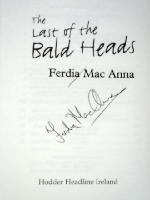 The Last of the Bald Heads By Mac Anna, Ferdia