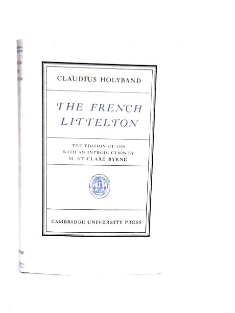 The French Littleton By Claudius Holyband