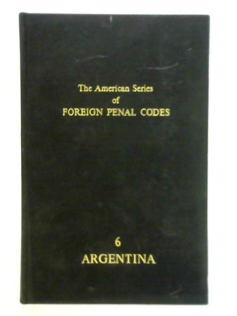 Argentine Penal Code By Frederick Danforth
