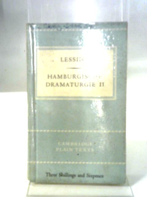 Hamburgische Dramaturgie II By Lessing