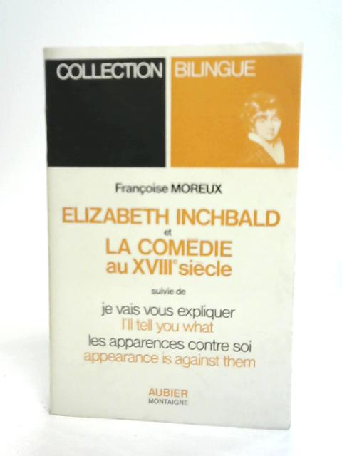 Elizabeth Inchbald By Francoise Moreux