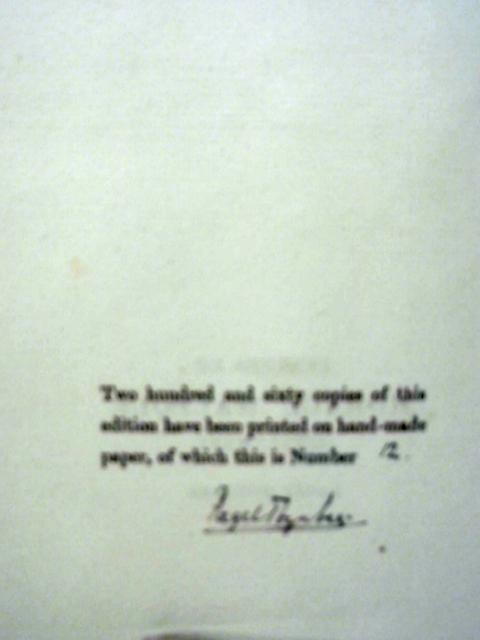 Supplement to the Letters of Horace Walpole Fourth Earl of Oxford Volume II 1783-1796 [Signed Limited Edition] By Paget Toynbee