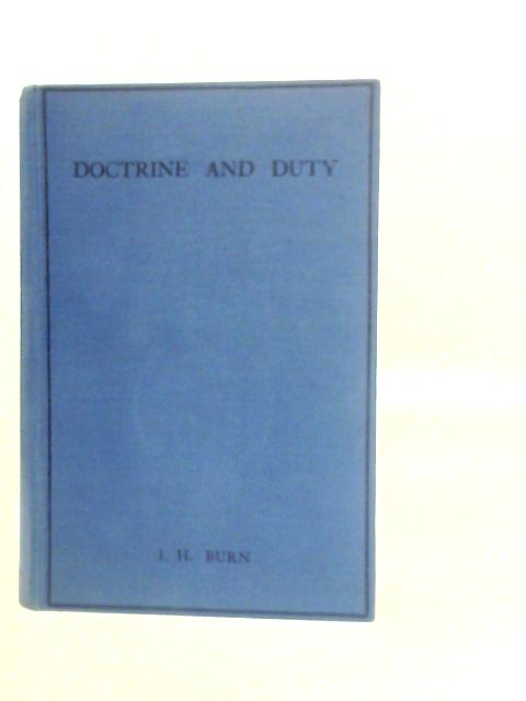 Doctrine and Duty von John Henry Burn