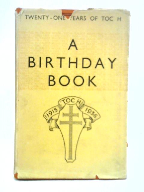 A Birthday Book By Unstated