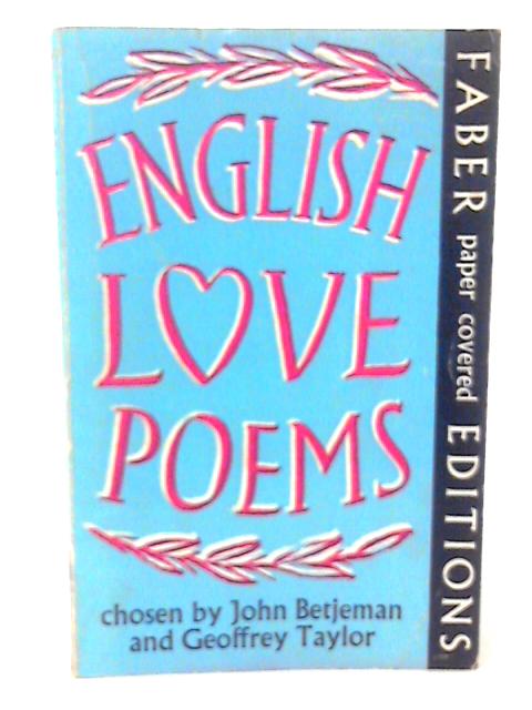 English Love Poems