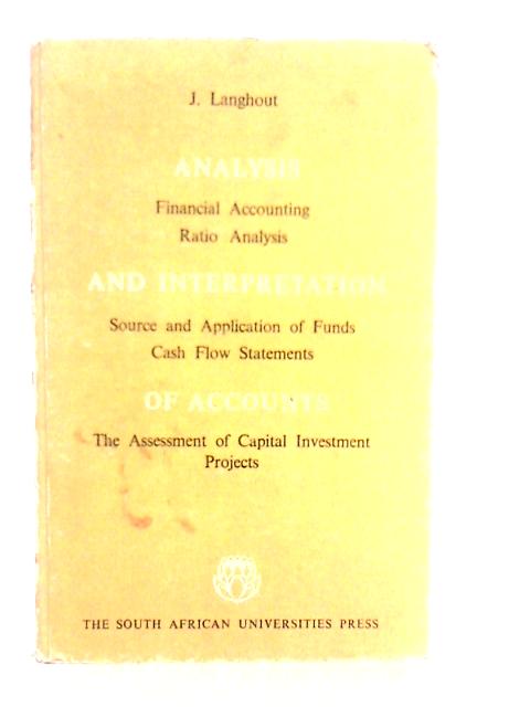 Analysis and Interpretation of Accounts By J. Langhout