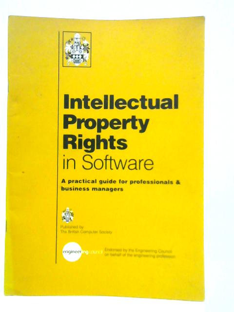 Intellectual Property Rights in Software By Various